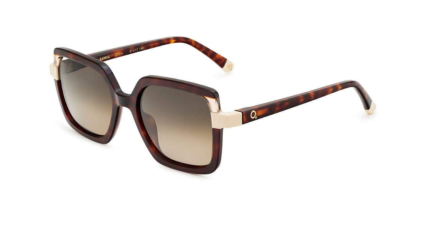 Sarria Photochromic HD Havana Blanco in brown — back view | Belle Mar Swim