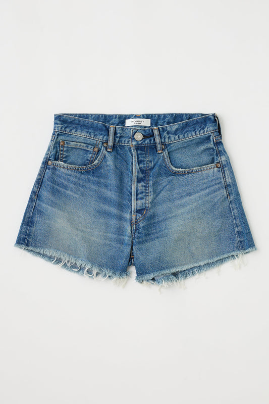 Natick Denim Shorts Blue