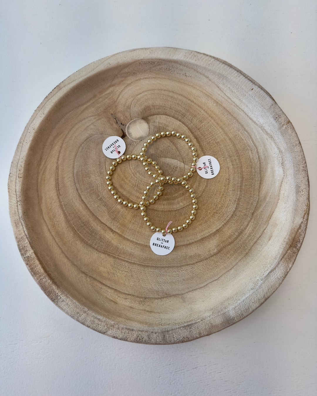 6mm 14k Yellow Gold Filled Bead Bracelet