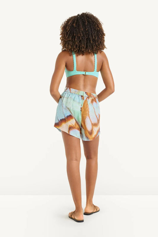 The Getaway Short Malachite Butterfly EcoLinen