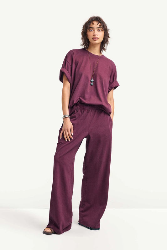 Coast Pant Crushed Berry Cotton Jersey