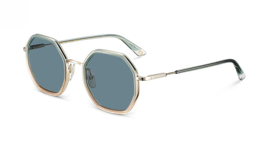 Farah Polarized HD Green in green — back view | Belle Mar Swim