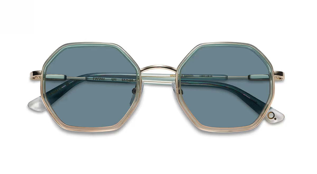 Etnia Barcelona Farah Polarized HD Green in green — front view | Belle Mar Swim