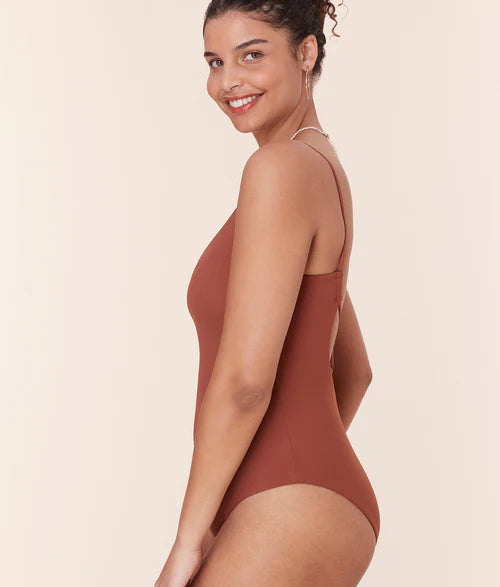 Andie Jetties One Piece in Eco Nylon Sequoia