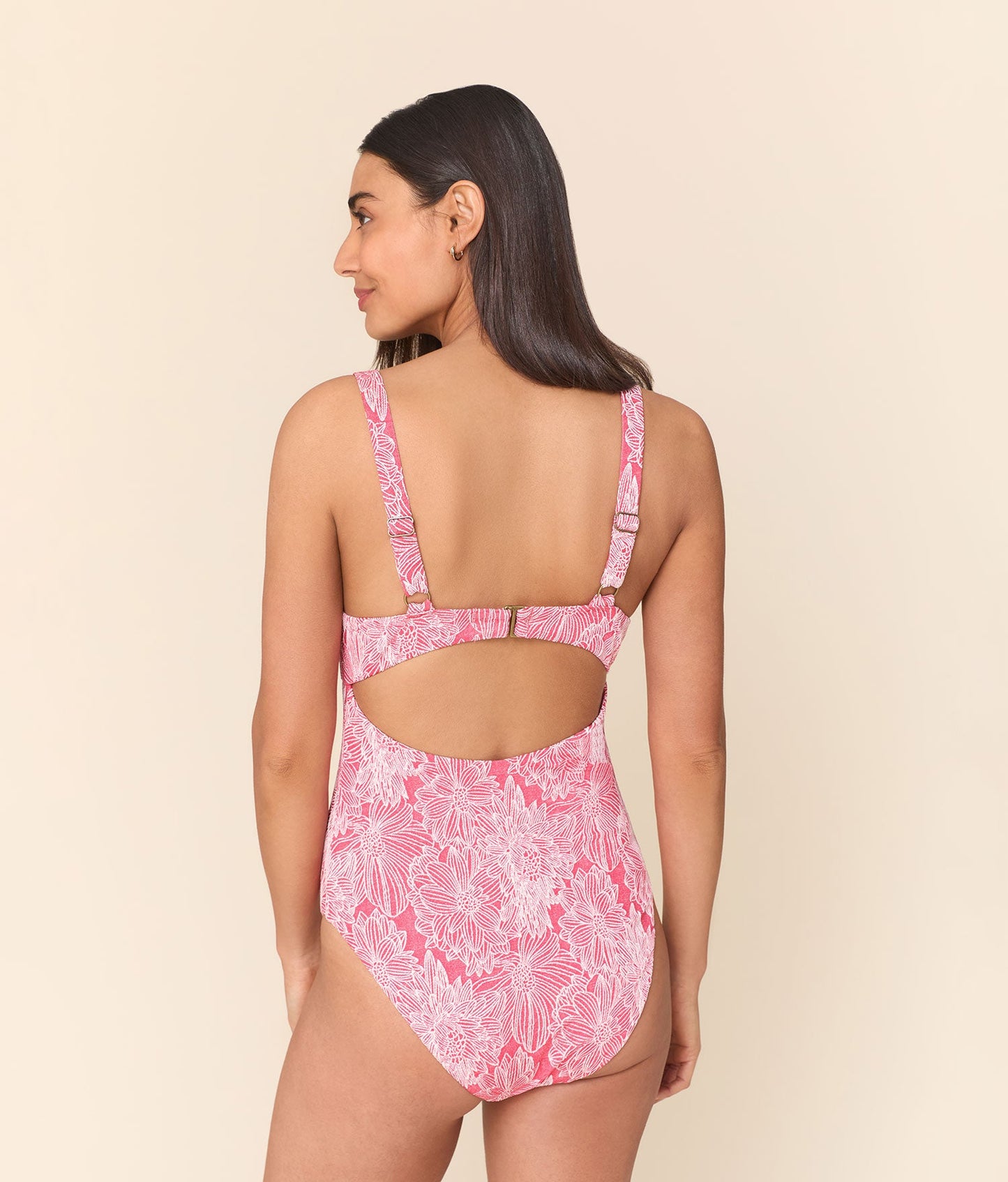 Andie Dorset One Piece Peachy — back view | Belle Mar Swim