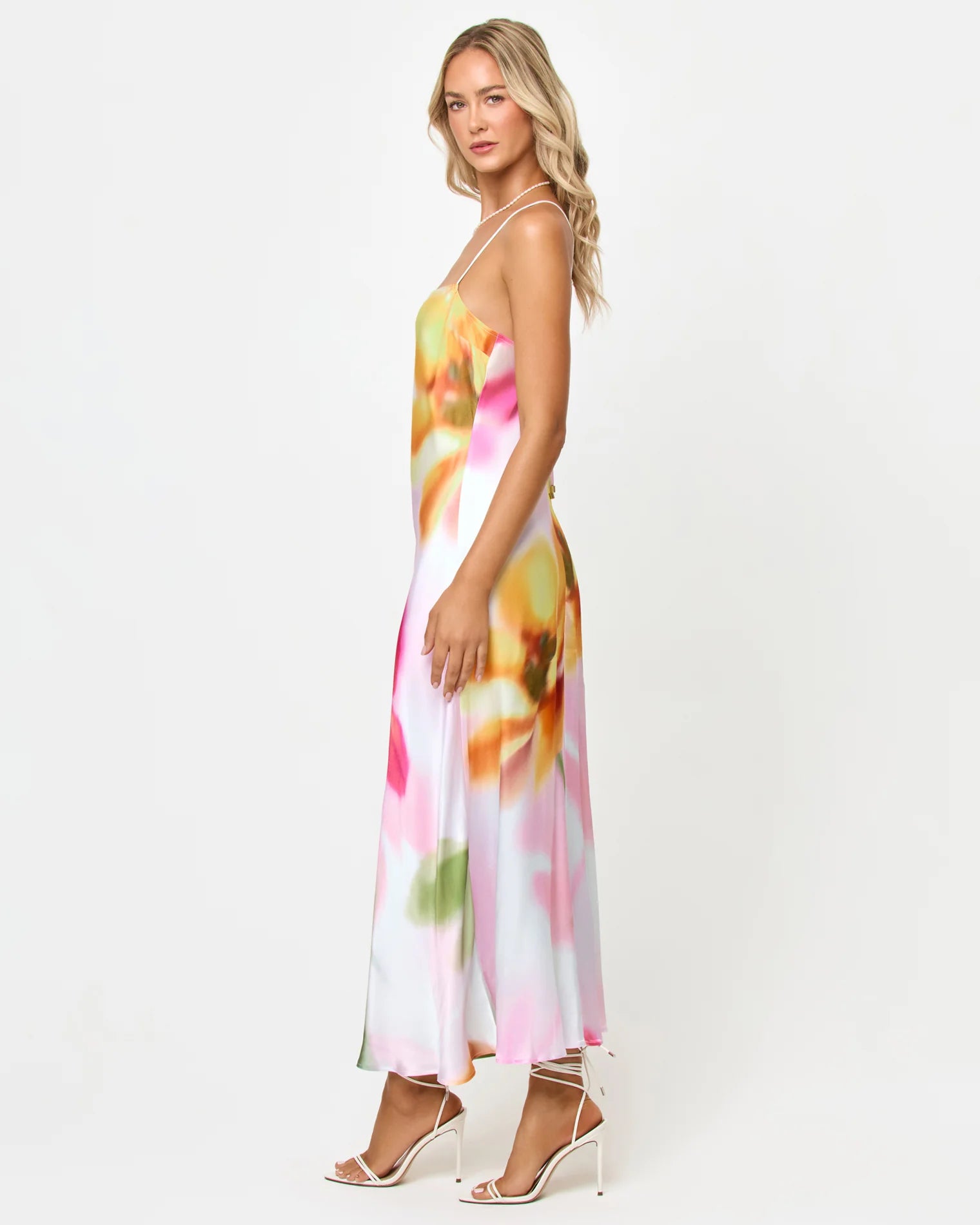 Gabby Maxi Soft Focus — back view | Belle Mar Swim