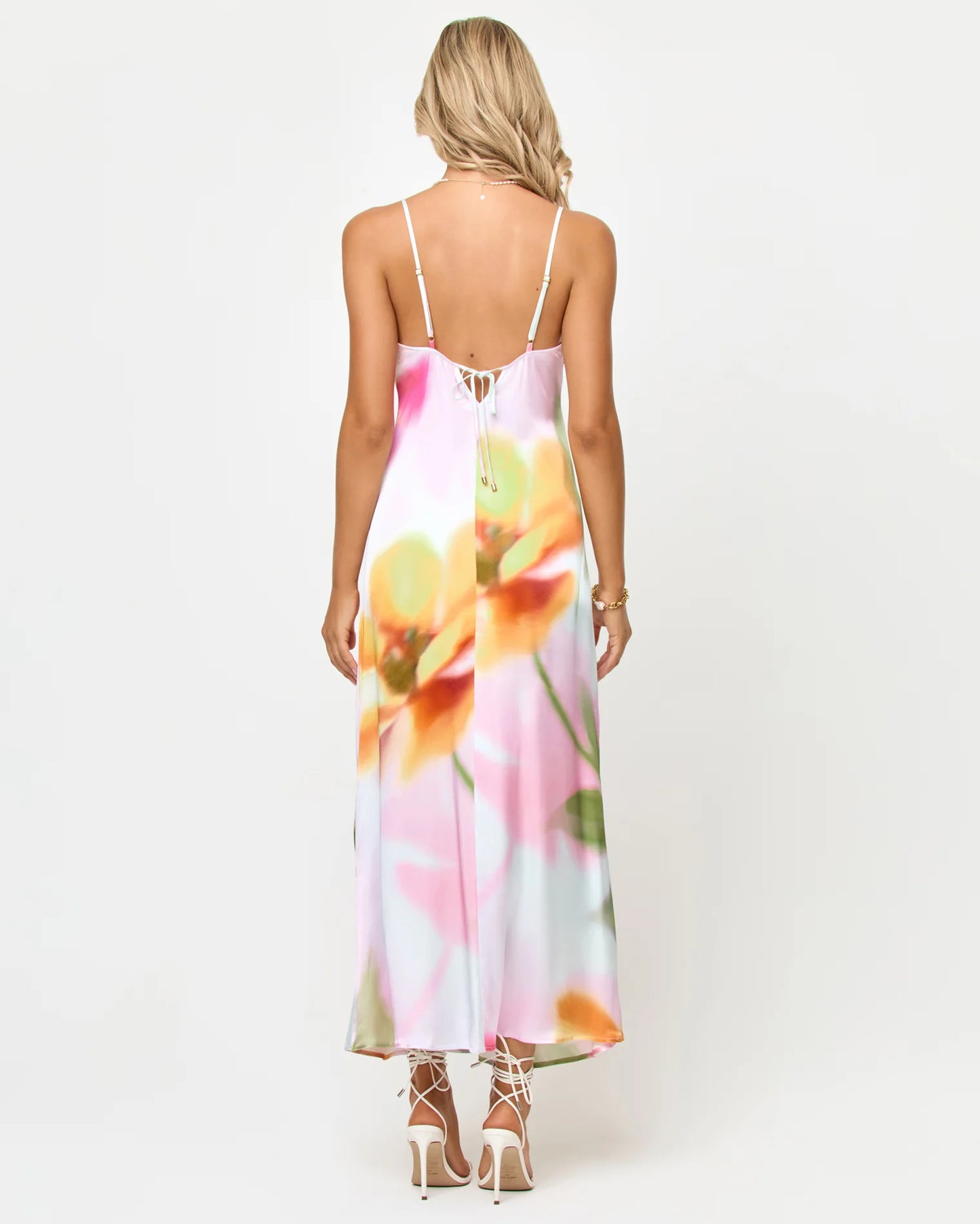 Gabby Maxi Soft Focus — detail view | Belle Mar Swim