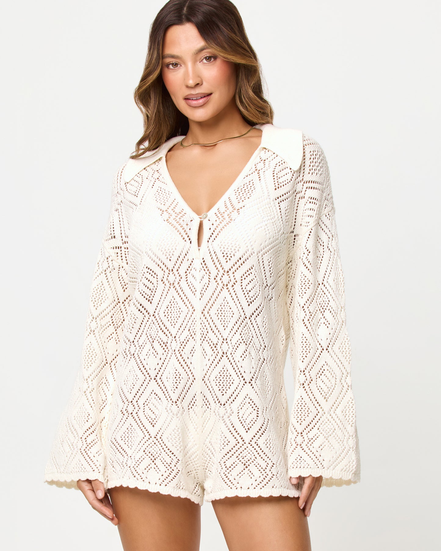 Golden Daze Romper Cream