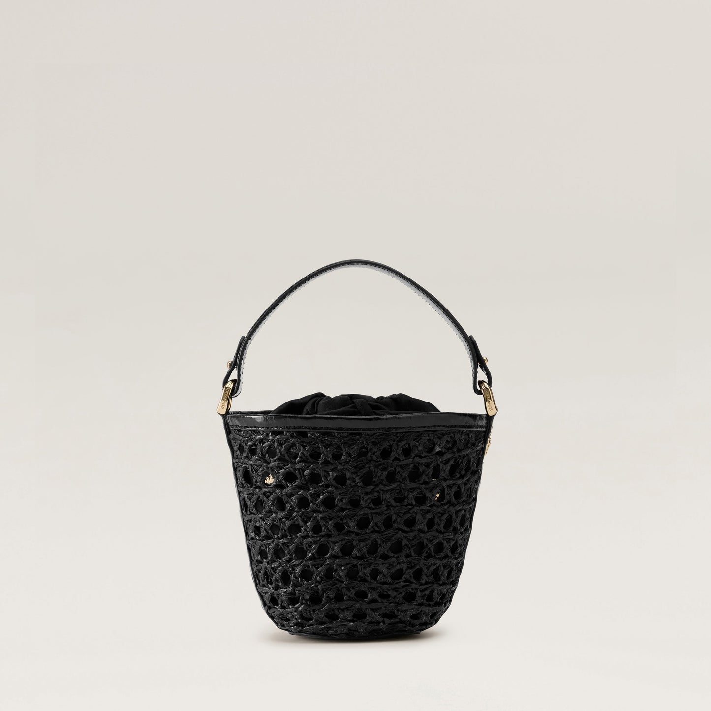 Ama Lace Braid Basket Charcoal