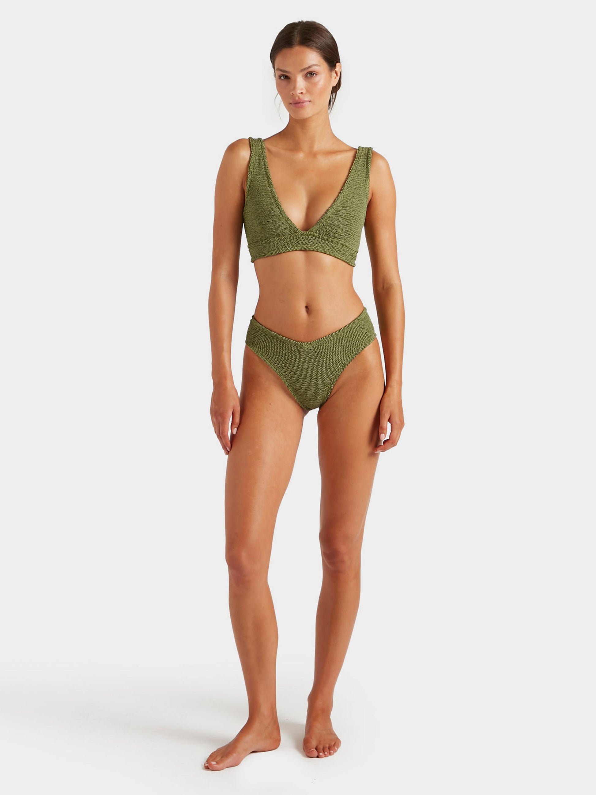 Angel Bikini Metallic Moss full length