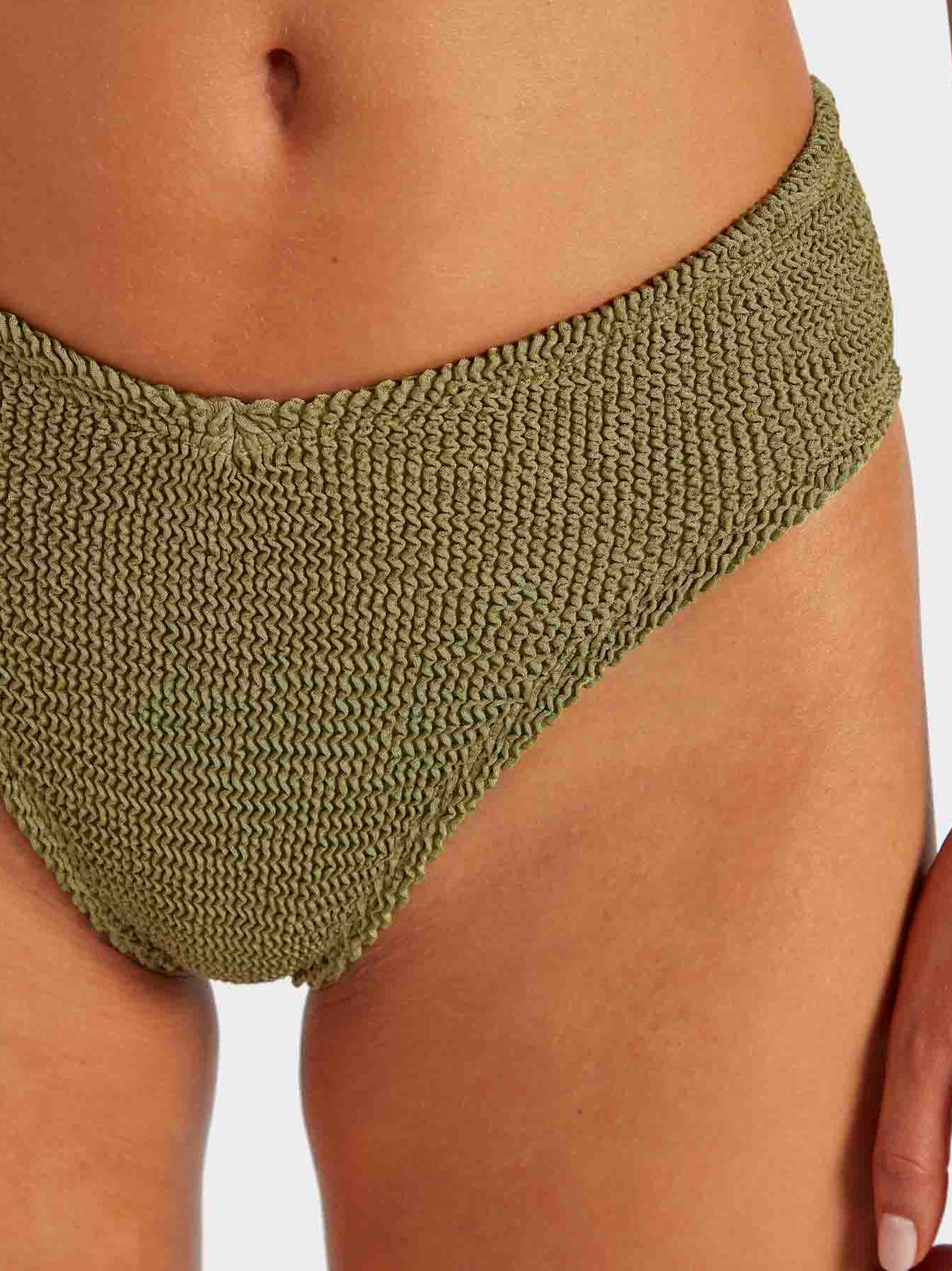 Angel Bikini Metallic Moss detail