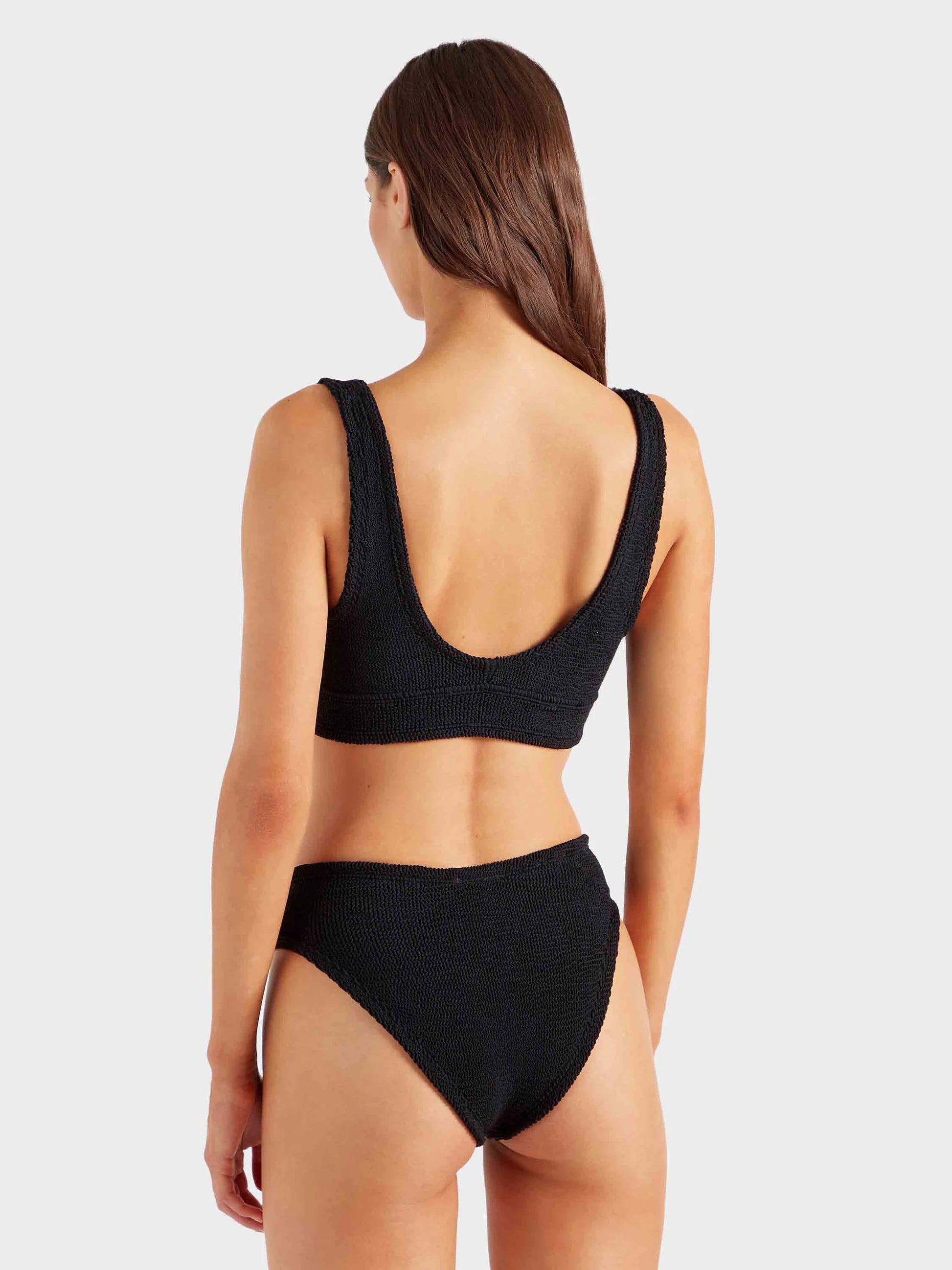 Angel Bikini Black in black — back view | Belle Mar Swim