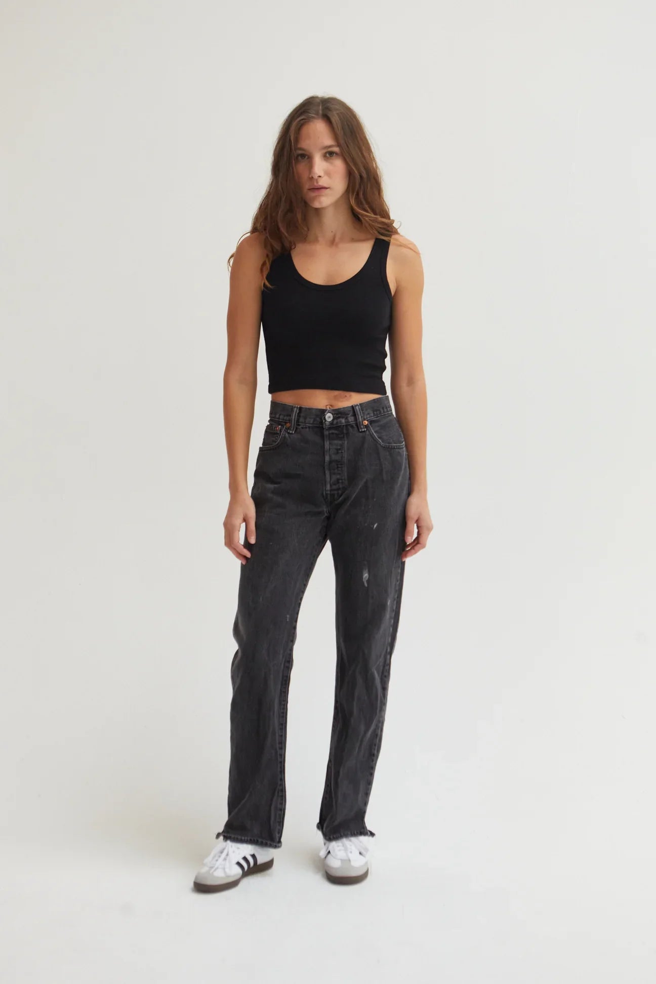 Raya Crop Tank Black