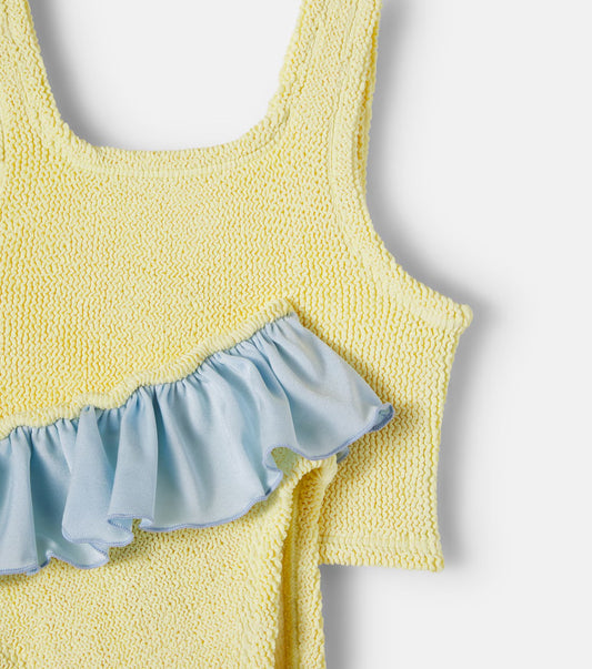 Kids Olive Bikini (Ages 7 to 12) Butter/Metallic Ice Blue