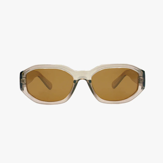 Bea Crysal Taupe Polarized Geometric Sunnies