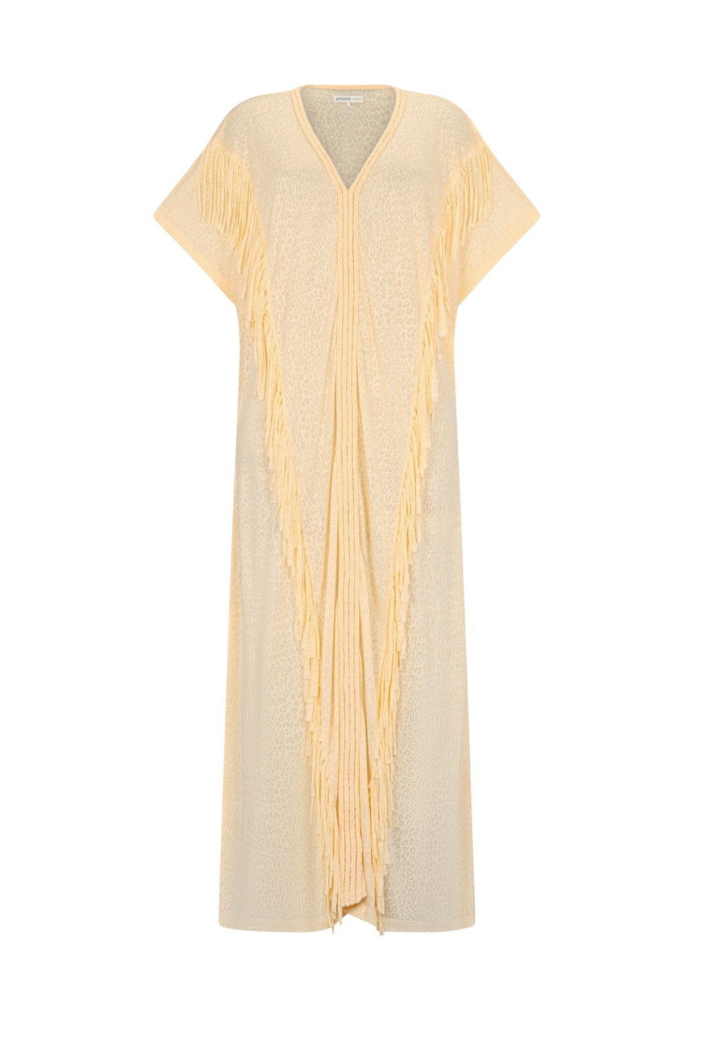 Pitusa Braided Fringe Abaya Melon