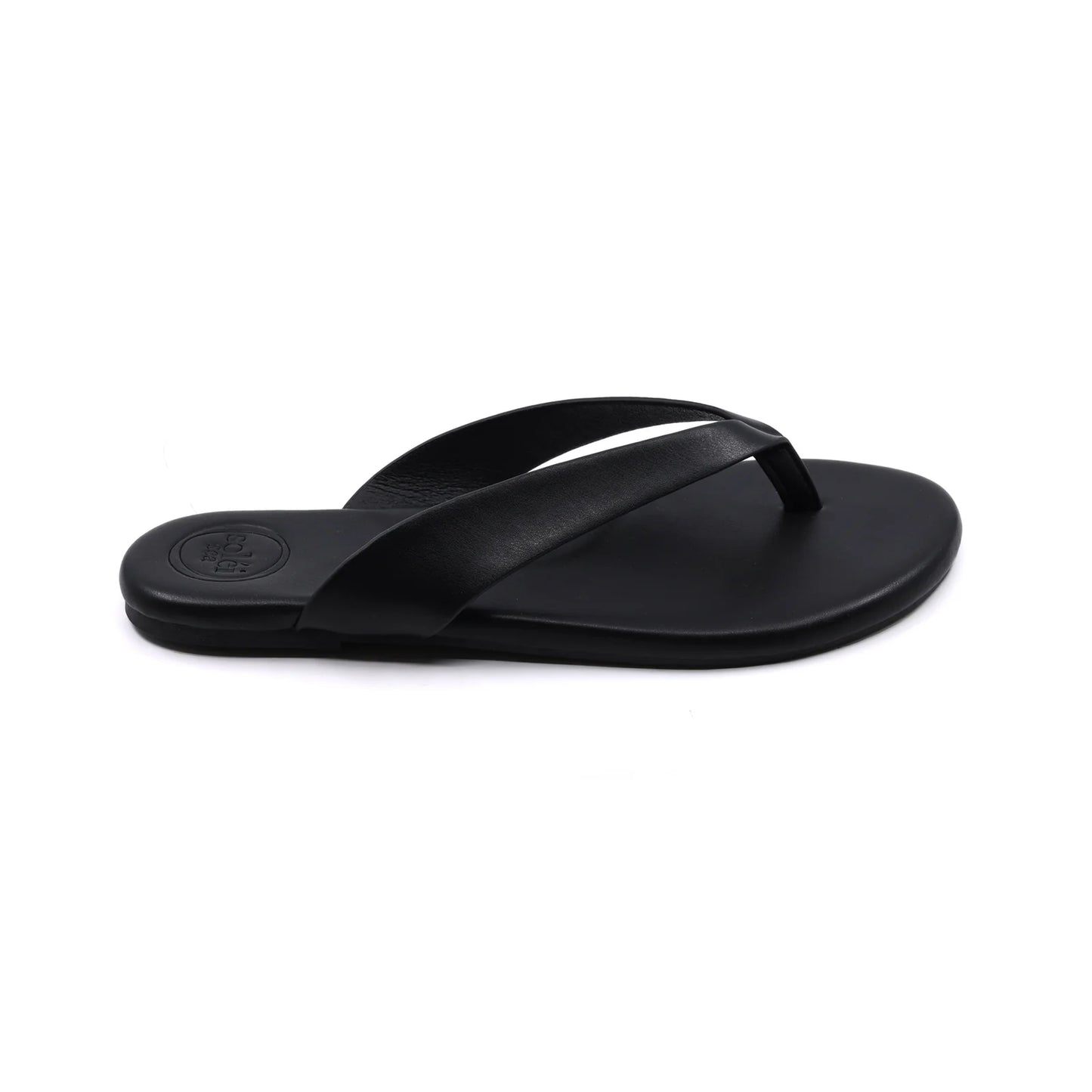 Bowie Sandal Ebene in black — view 7 | Belle Mar Swim