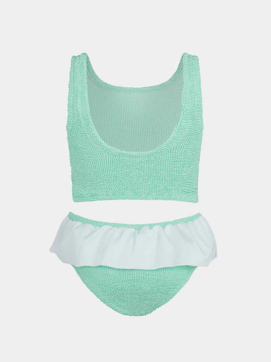 Kids Olive Bikini (Ages 3 to 6) Metallic Mint