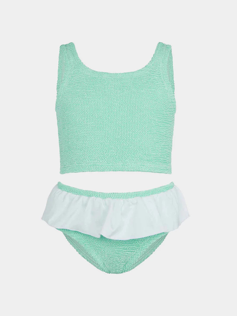 Kids Olive Bikini (Ages 3 to 6) Metallic Mint