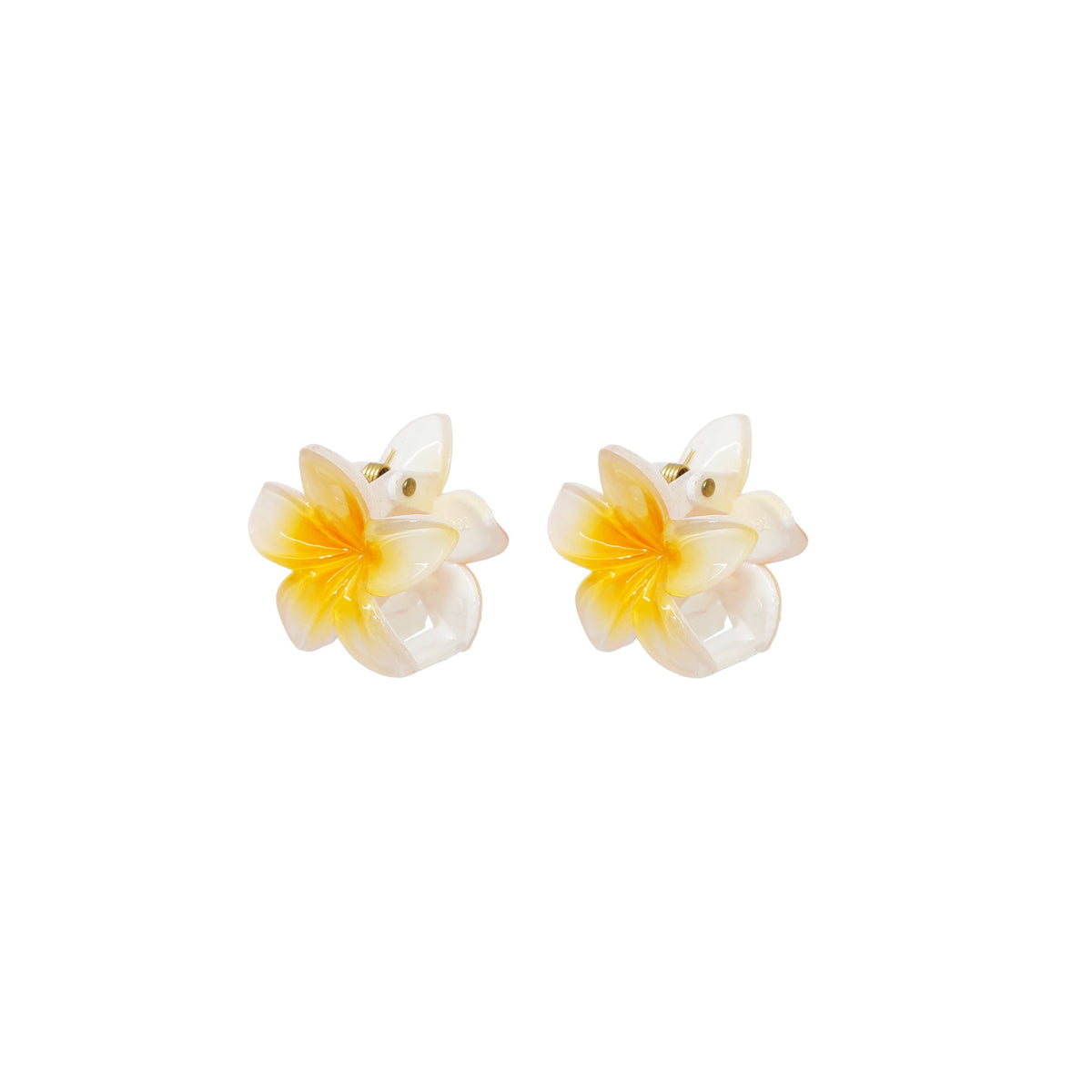 Baby Super Bloom Clip Set in Coconut, side view showing the claw