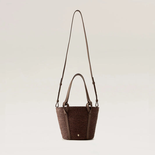Bisou Print Basket Garnet