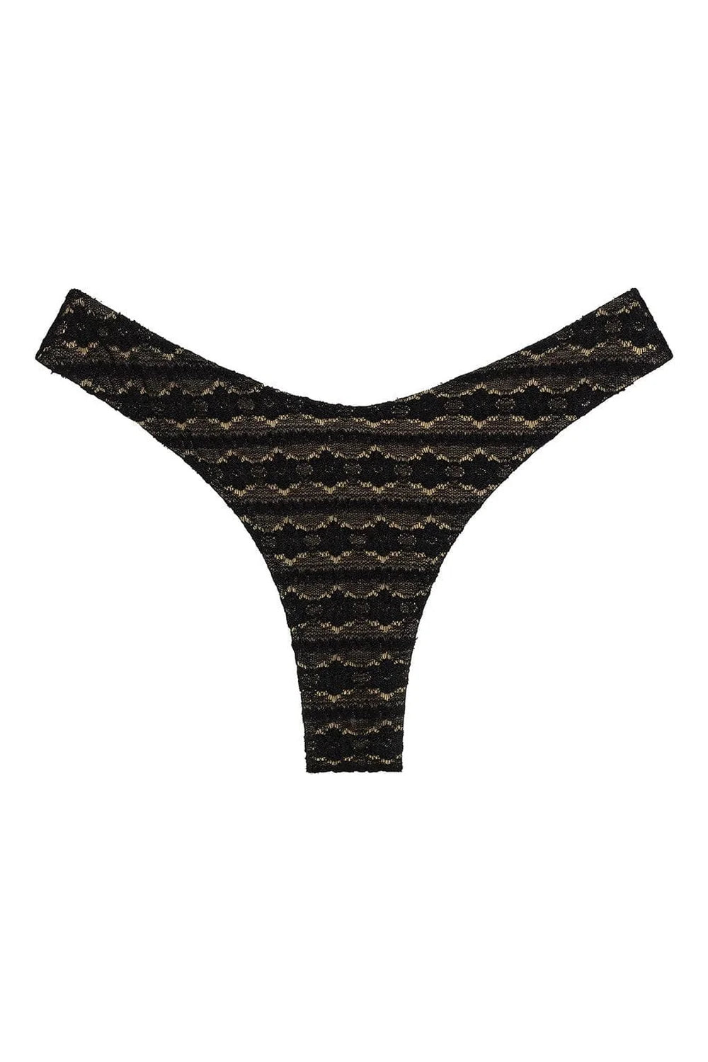 Black Daisy Lace Lulu Zig Zag Bottom