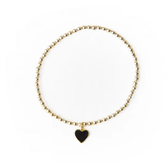 Mini Enamel Heart Bracelet