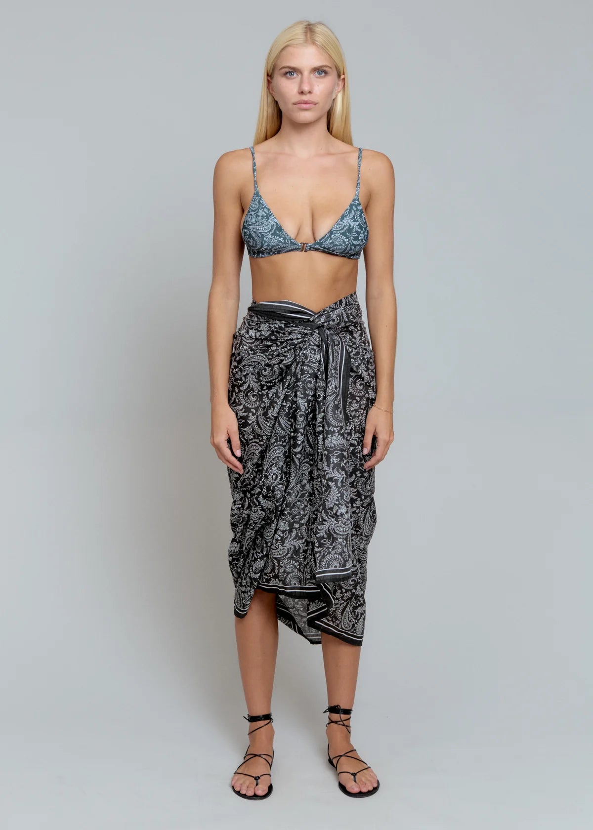 Acacia Kuau Cotton Sarong Ani — front view | Belle Mar Swim