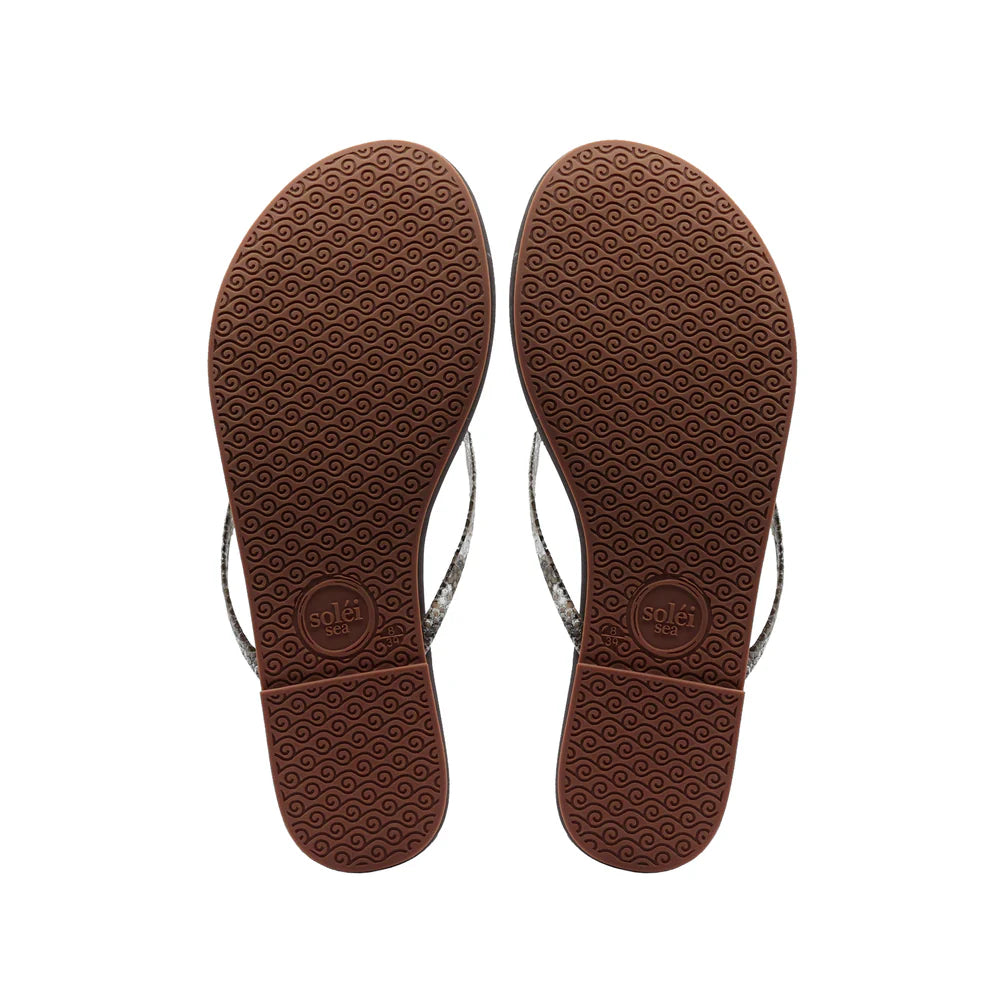 Copa Sandal Brown Lizard Print
