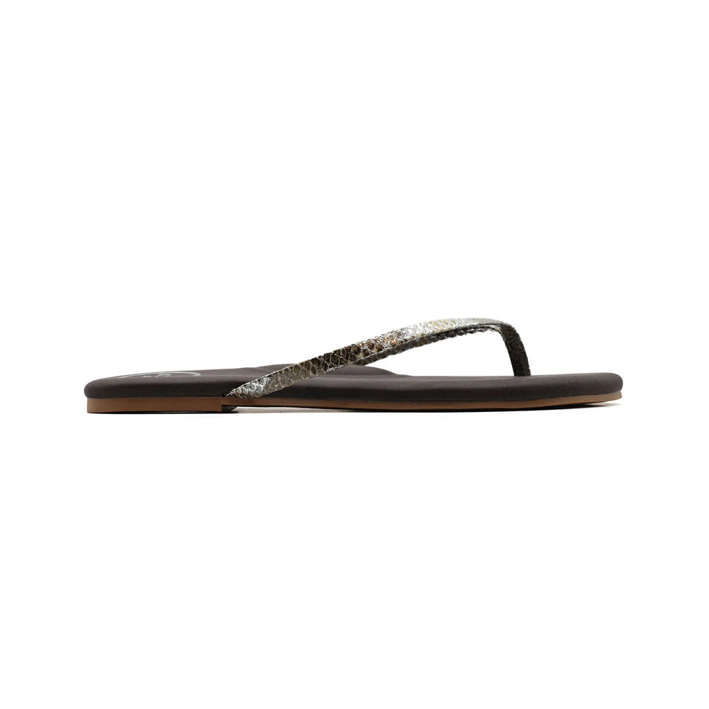 Copa Sandal Brown Lizard Print