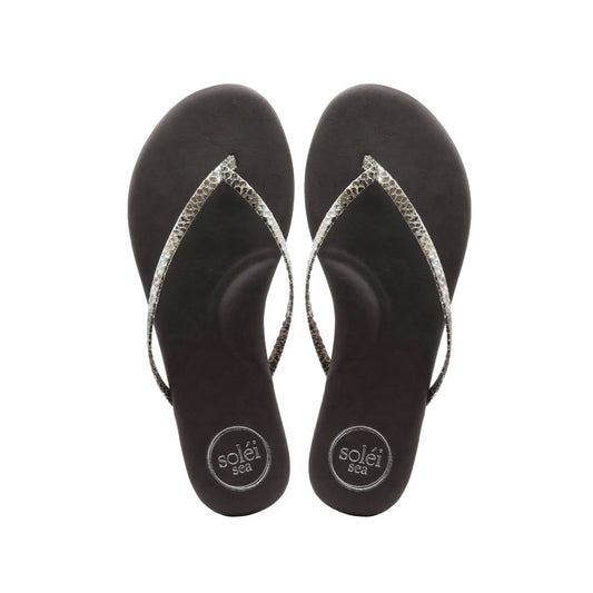 Copa Sandal Brown Lizard Print