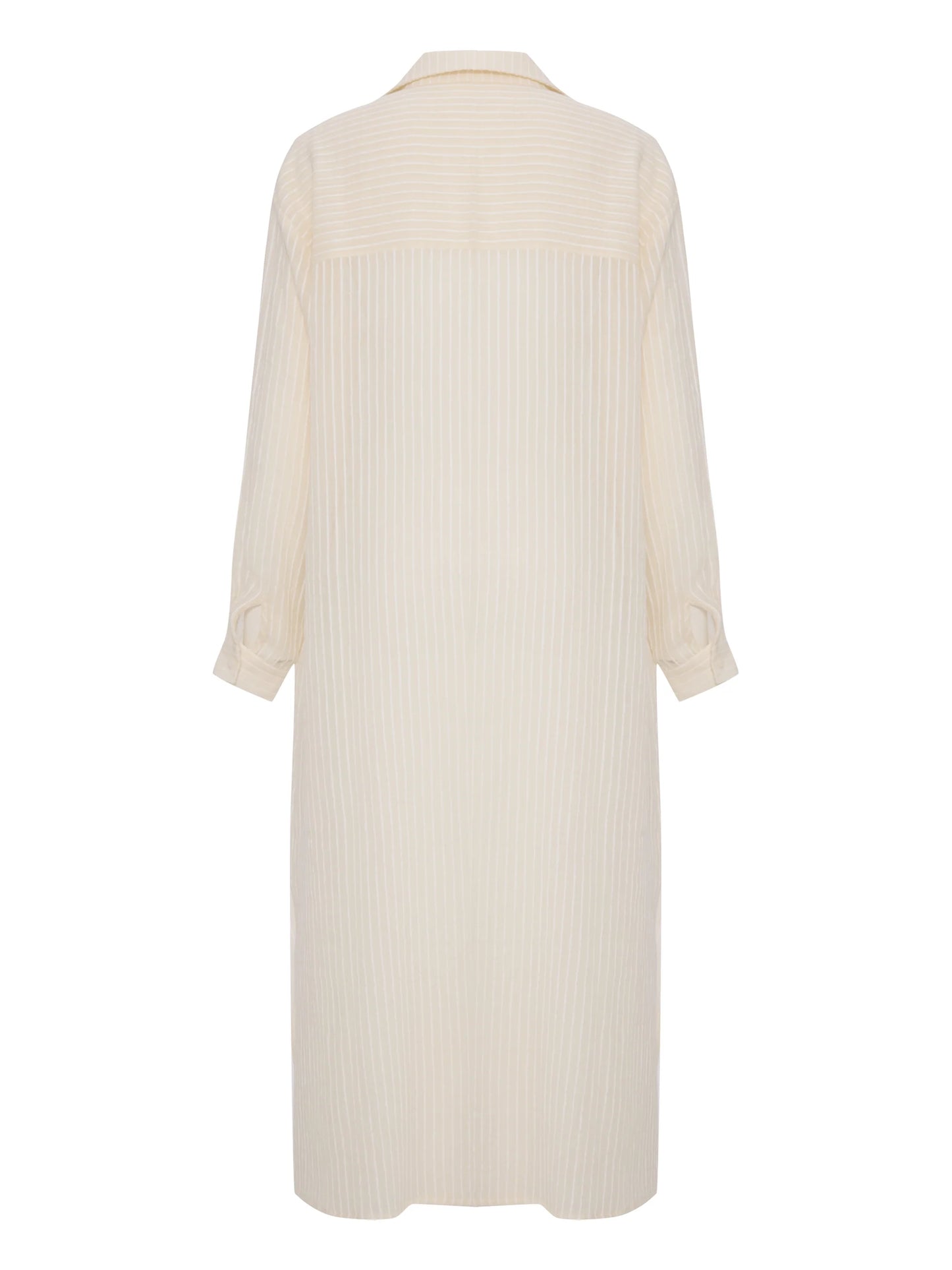 Voyage Shirt Dress White Stripe