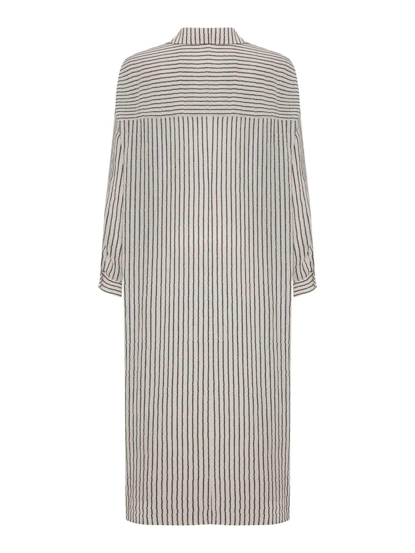 Voyage Shirt Dress Black Stripe