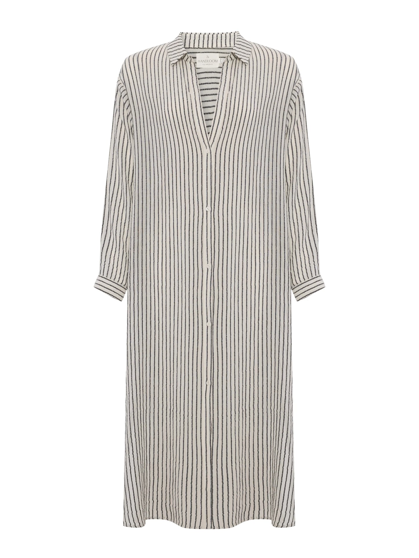Voyage Shirt Dress Black Stripe
