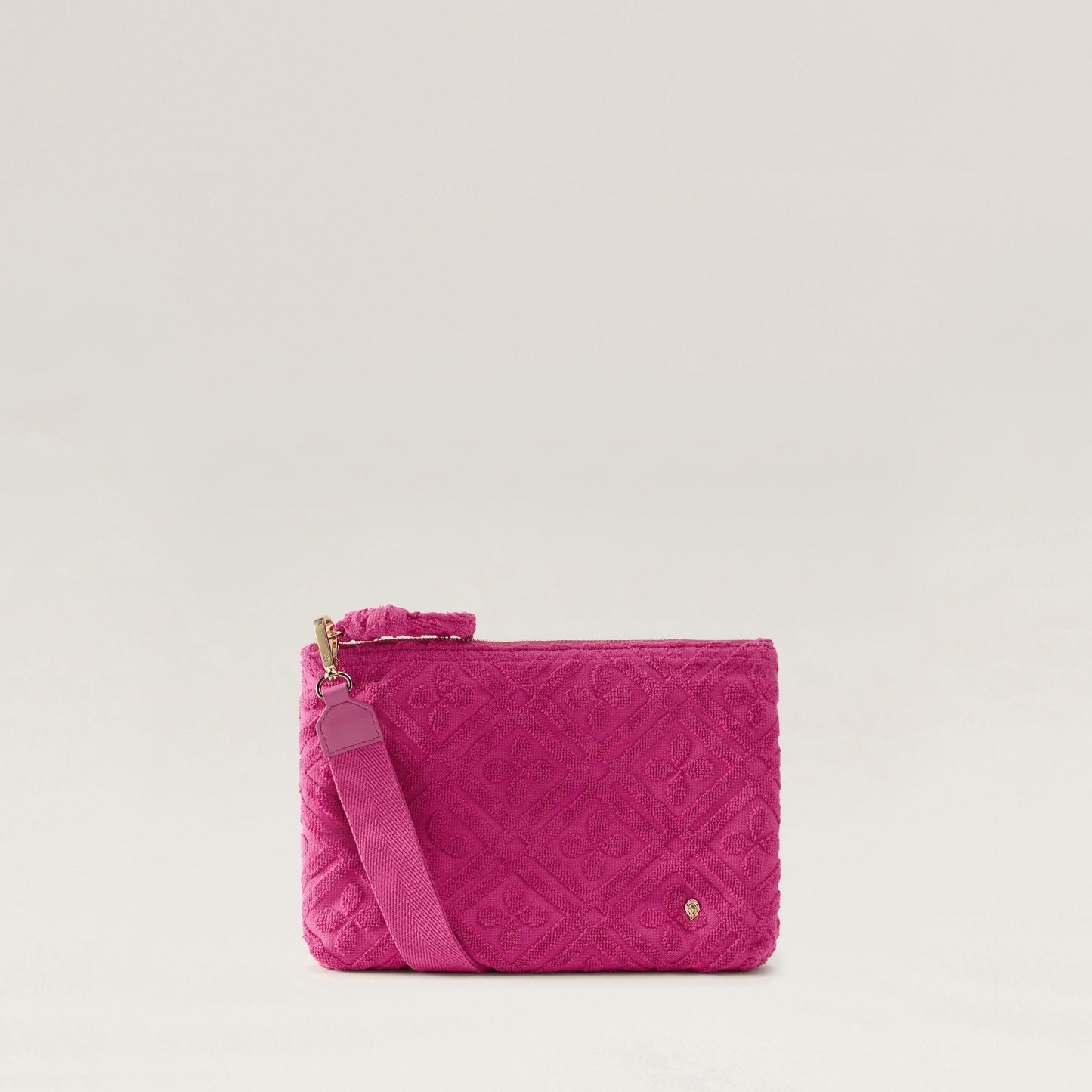 Dayani Cotton Toweling Pouch Bright Pink