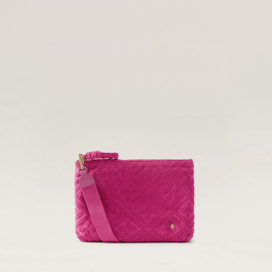 Dayani Cotton Toweling Pouch Bright Pink
