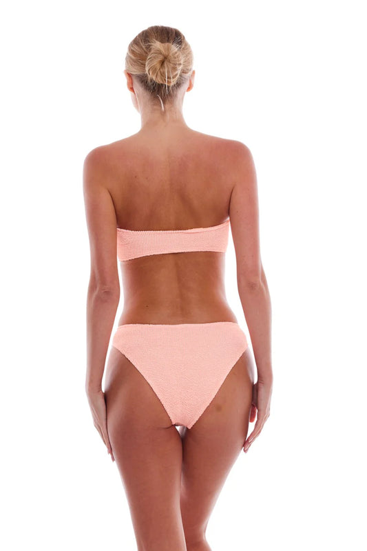 Palma Bandeau Bow Top Teen Peach