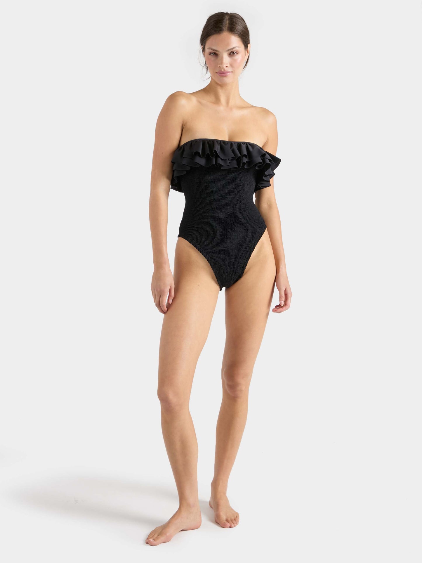 Eloise Frill Swim Black