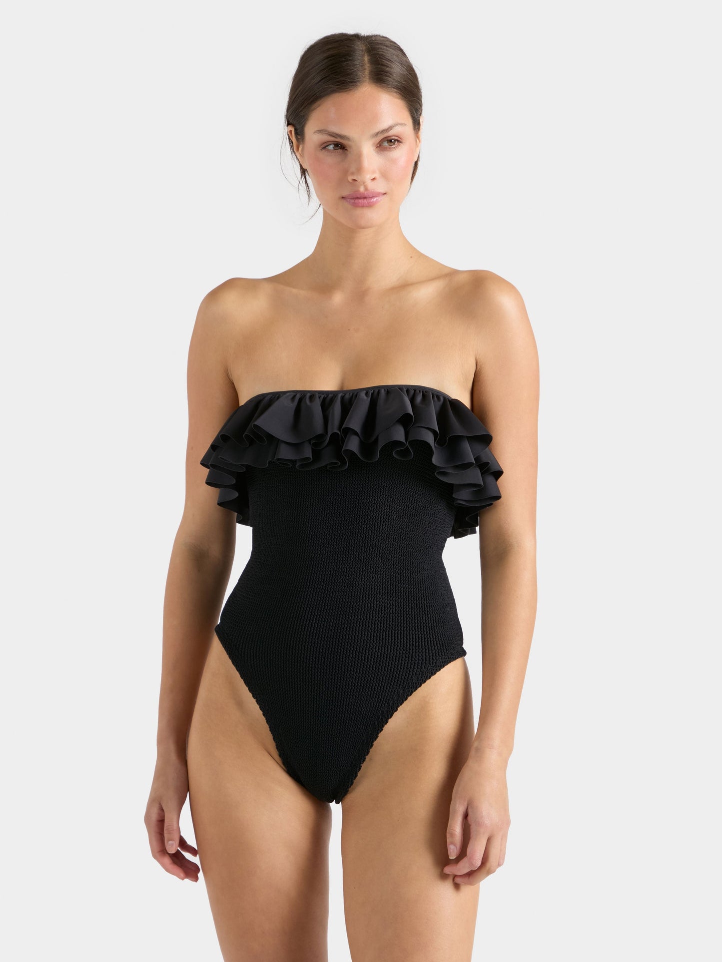 Eloise Frill Swim Black