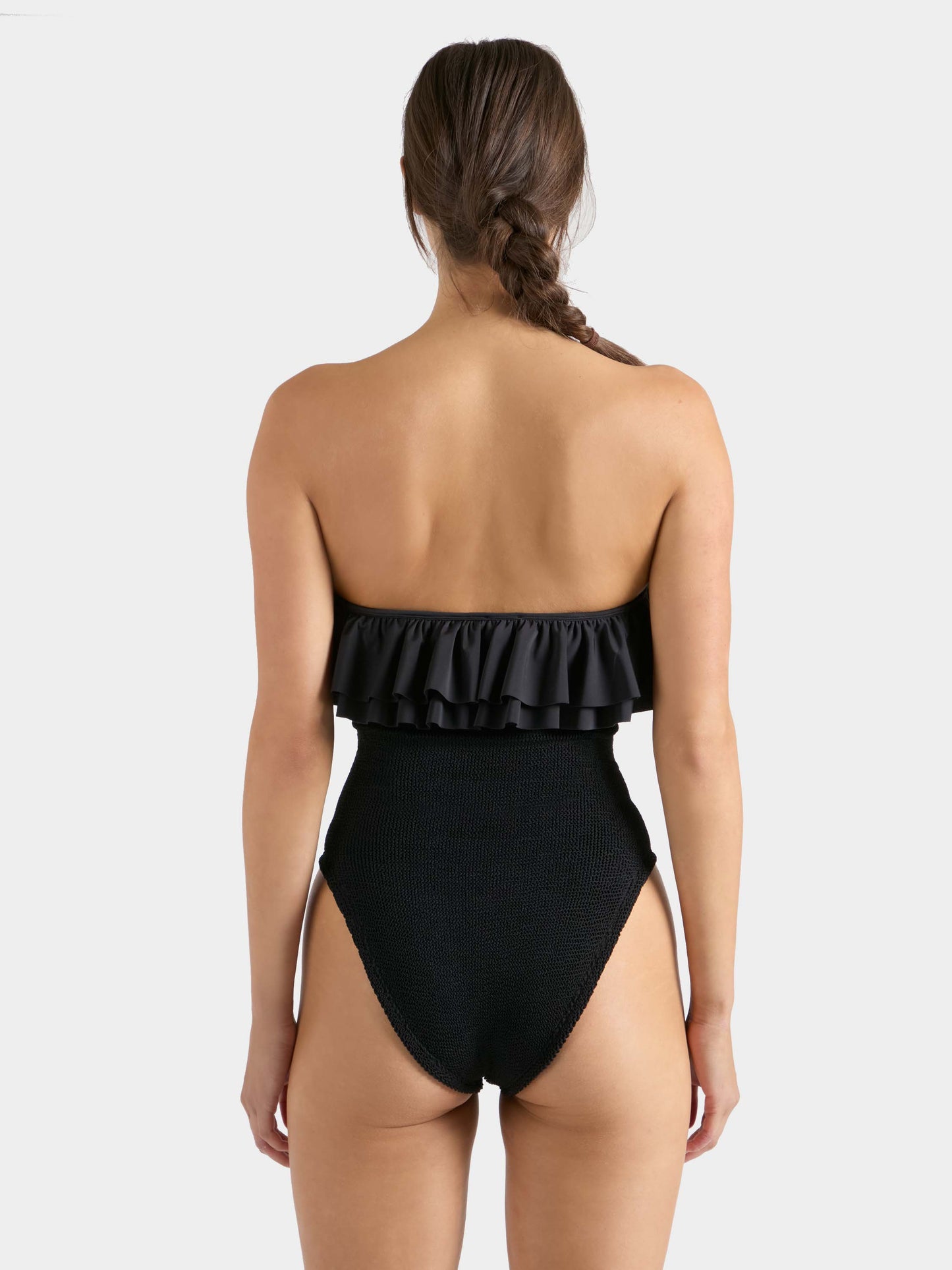 Eloise Frill Swim Black