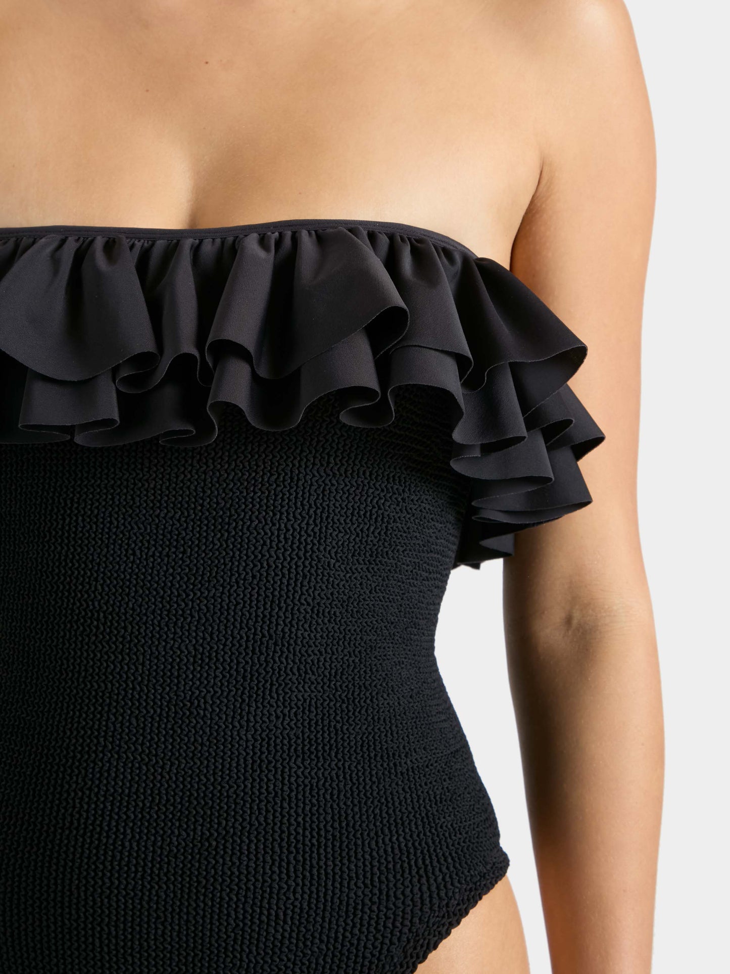 Eloise Frill Swim Black