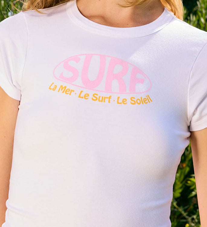90's Le Surf Tee Optic White