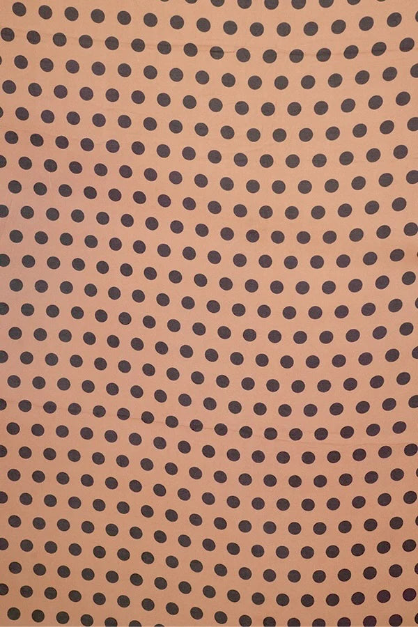 Pareo Grande Polka Dot Black & Tan