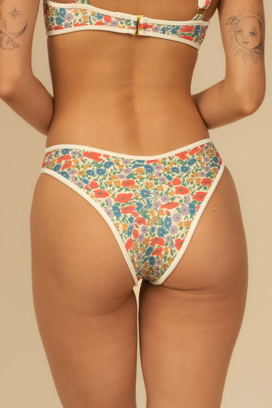 Florencia Floral Lulu Binded Bikini Bottom