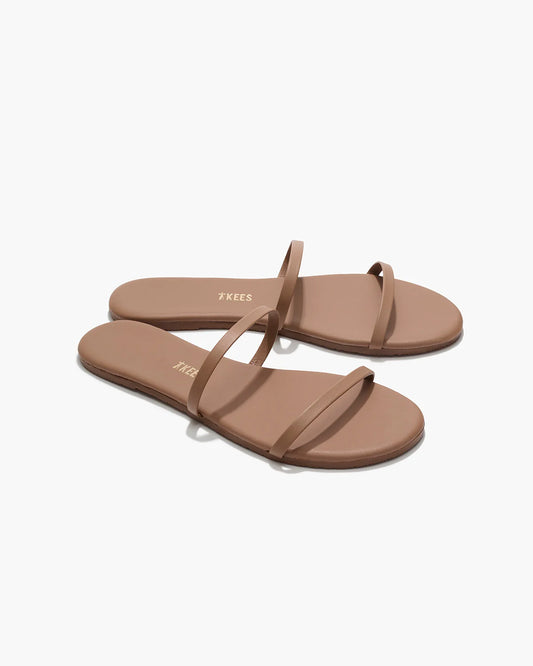 Gemma Thin Strap Slides Beach Bum