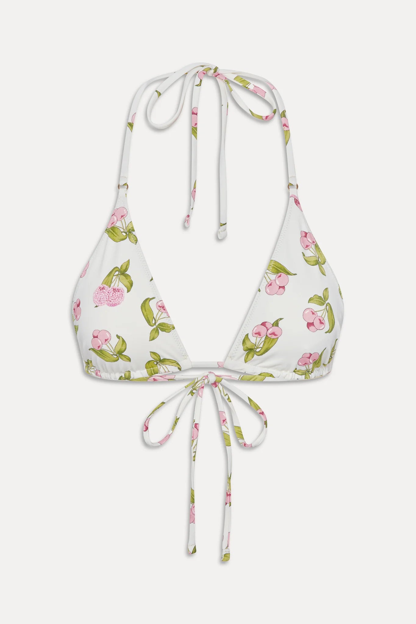 Grace Beaded Triangle Bikini Top Cherry Picked