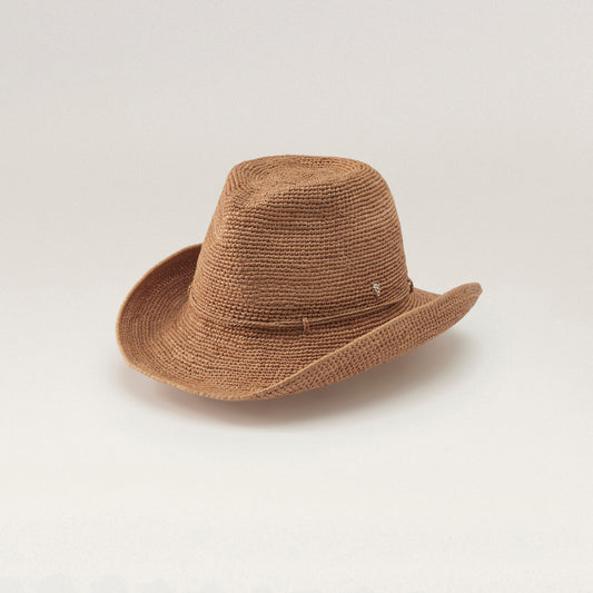 Belen Raffia Fedora Nougat