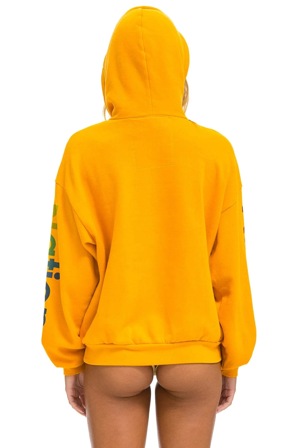 Aviator Nation Relaxed Pullover Hoodie Gold
