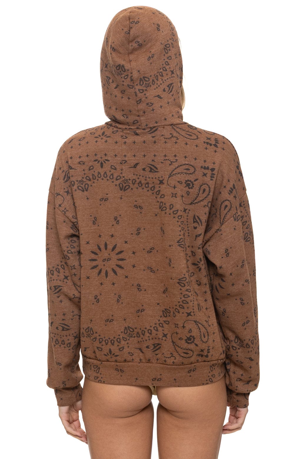 Bandana Venice Relaxed Pullover Hoodie Cinnamon detail 2