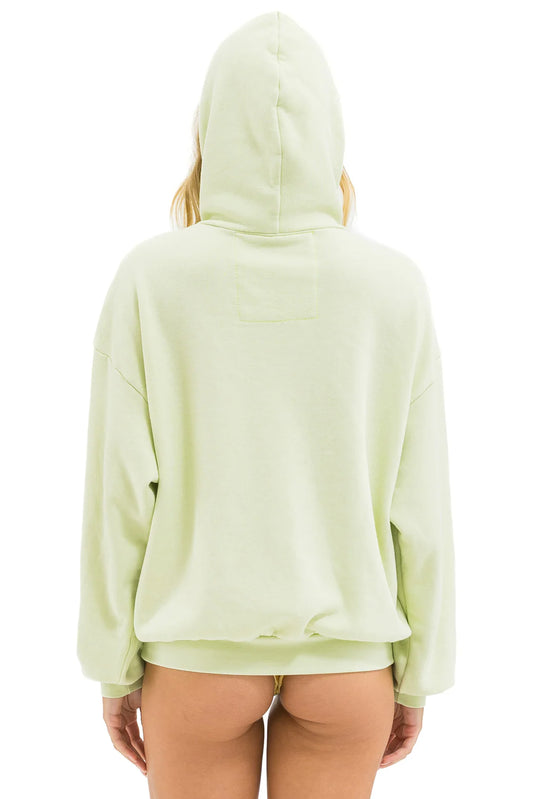 Wave Stripe 4 Pullover Hoodie Relaxed Lime Cream/Seafoam